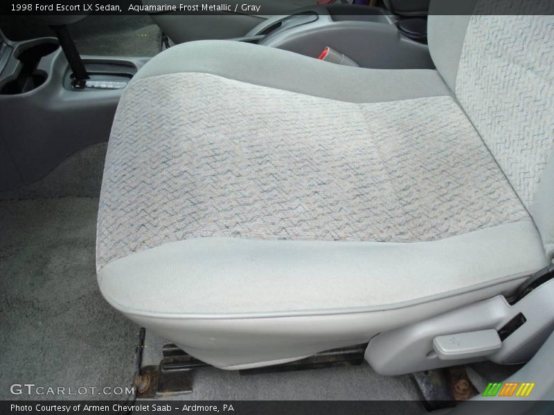 Aquamarine Frost Metallic / Gray 1998 Ford Escort LX Sedan