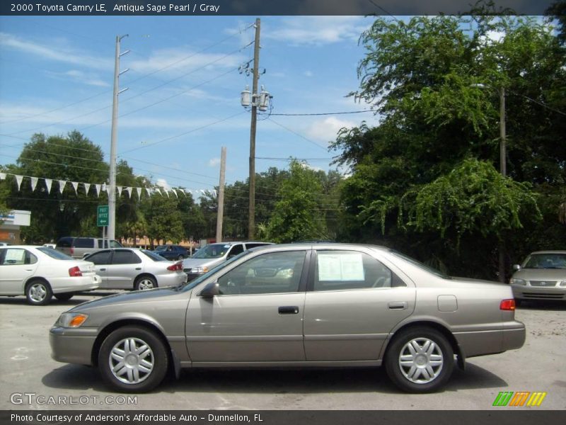 Antique Sage Pearl / Gray 2000 Toyota Camry LE