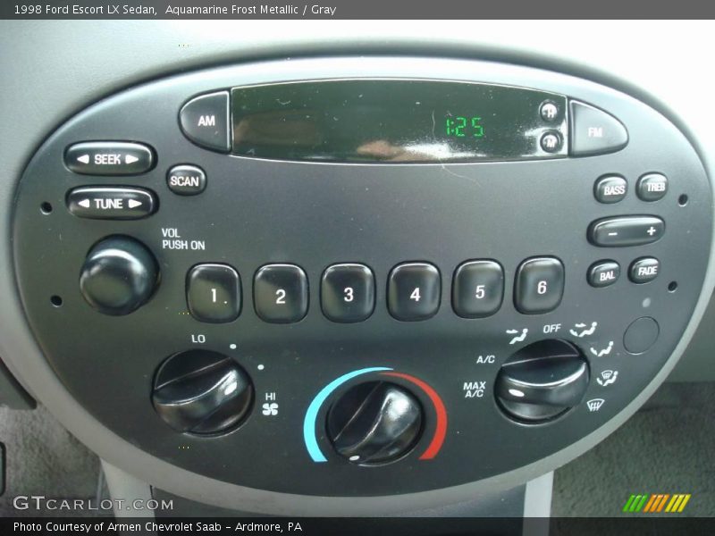 Aquamarine Frost Metallic / Gray 1998 Ford Escort LX Sedan
