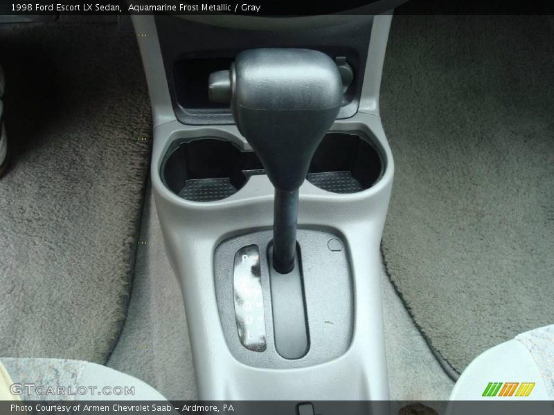 Aquamarine Frost Metallic / Gray 1998 Ford Escort LX Sedan