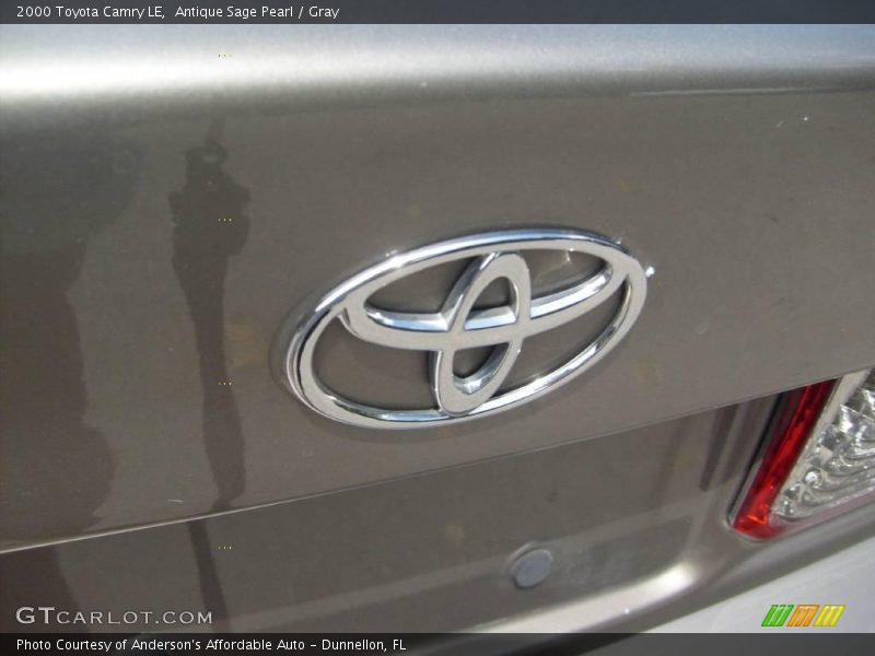 Antique Sage Pearl / Gray 2000 Toyota Camry LE