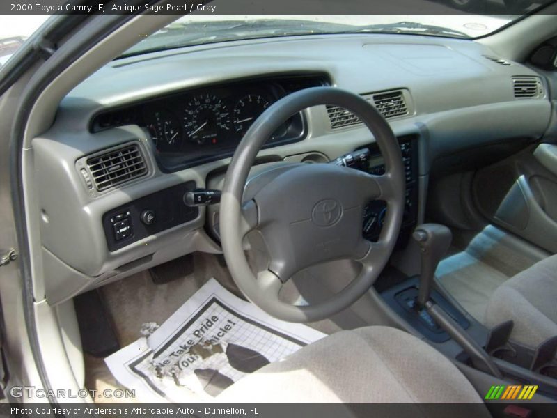 Antique Sage Pearl / Gray 2000 Toyota Camry LE