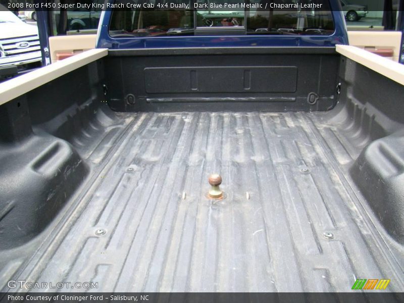 Dark Blue Pearl Metallic / Chaparral Leather 2008 Ford F450 Super Duty King Ranch Crew Cab 4x4 Dually