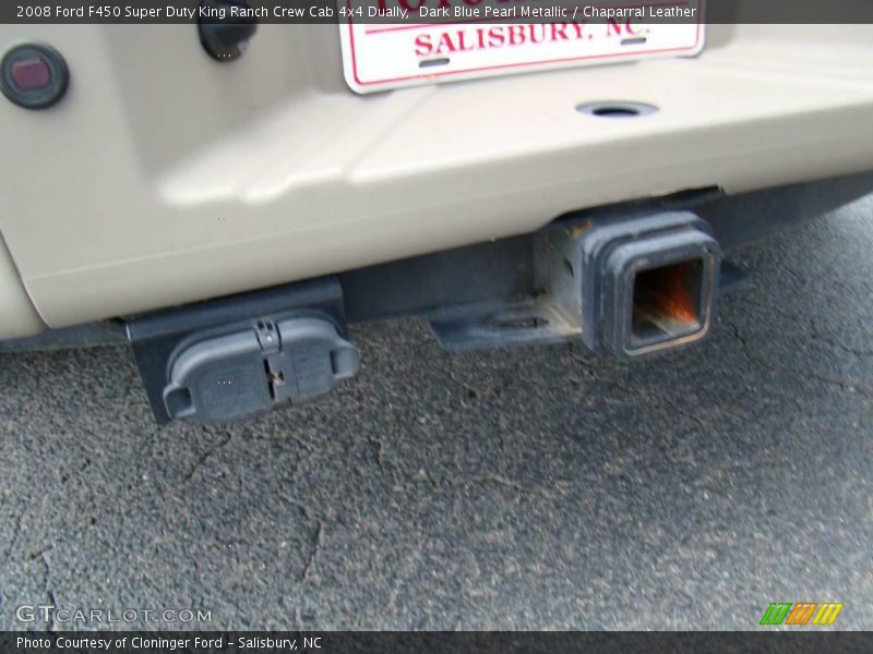 Dark Blue Pearl Metallic / Chaparral Leather 2008 Ford F450 Super Duty King Ranch Crew Cab 4x4 Dually