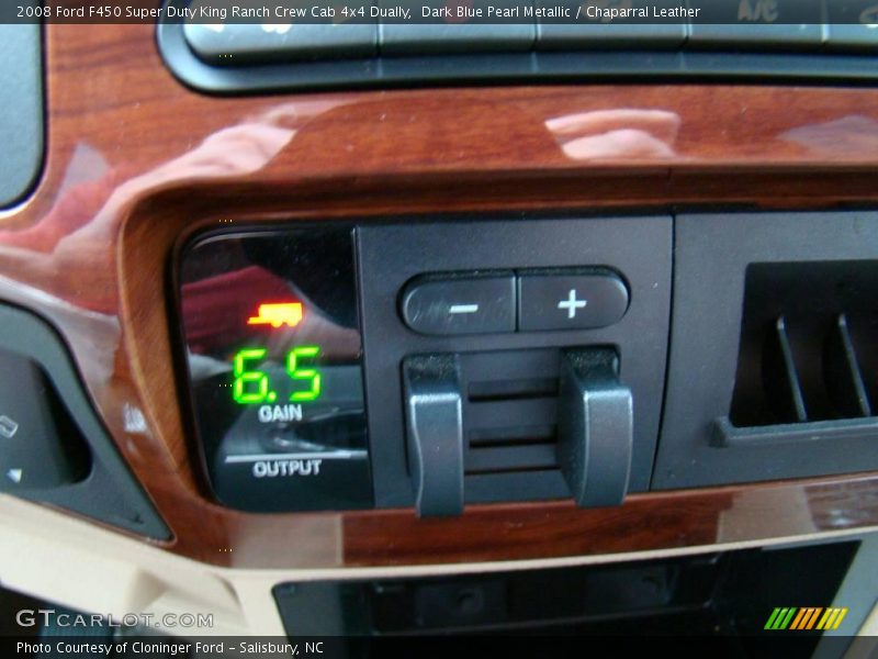 Dark Blue Pearl Metallic / Chaparral Leather 2008 Ford F450 Super Duty King Ranch Crew Cab 4x4 Dually