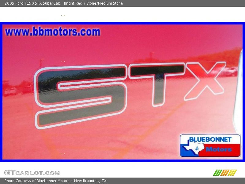 Bright Red / Stone/Medium Stone 2009 Ford F150 STX SuperCab