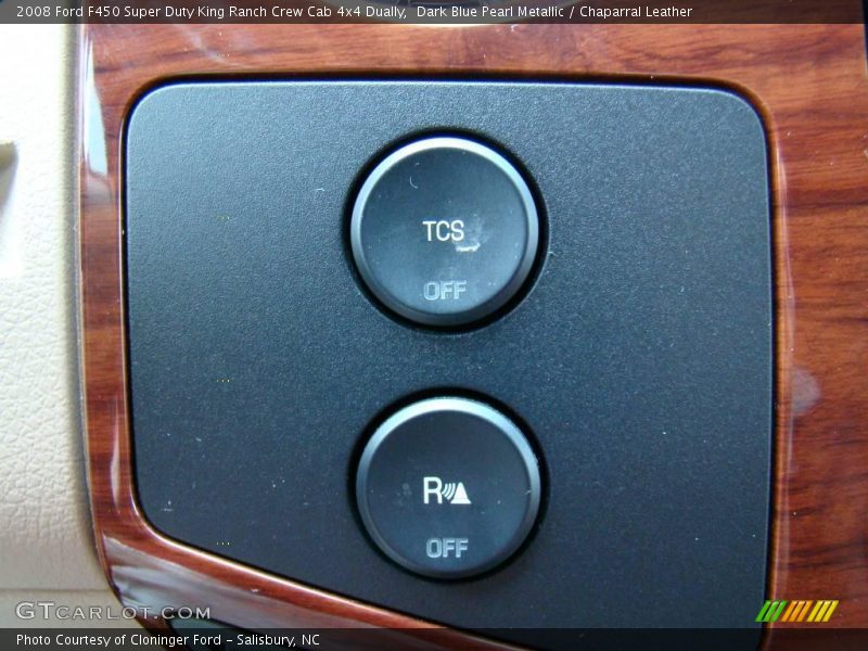 Dark Blue Pearl Metallic / Chaparral Leather 2008 Ford F450 Super Duty King Ranch Crew Cab 4x4 Dually