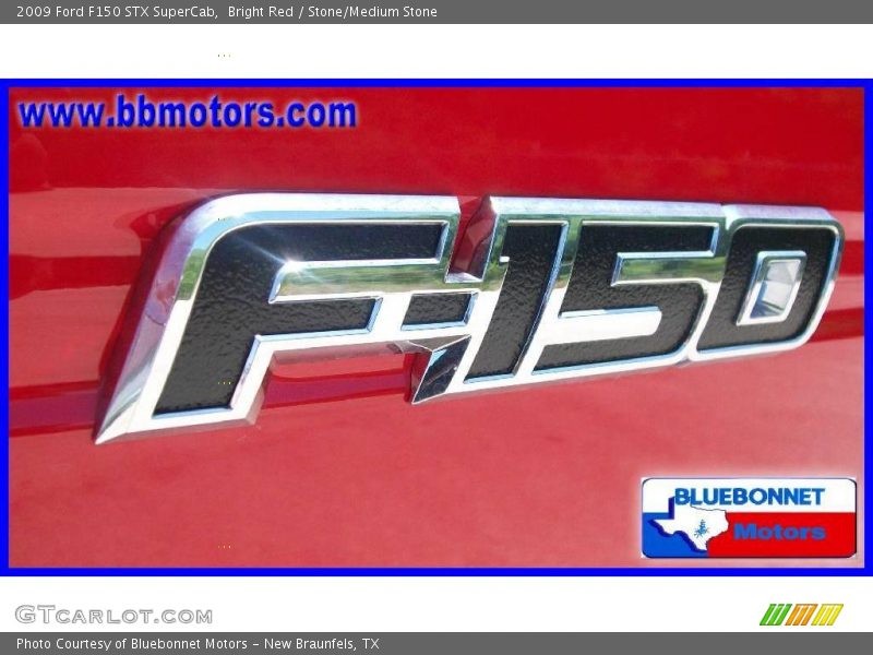 Bright Red / Stone/Medium Stone 2009 Ford F150 STX SuperCab