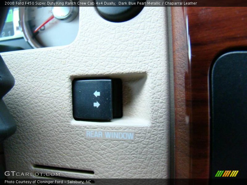 Dark Blue Pearl Metallic / Chaparral Leather 2008 Ford F450 Super Duty King Ranch Crew Cab 4x4 Dually