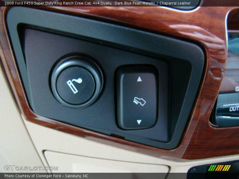 Dark Blue Pearl Metallic / Chaparral Leather 2008 Ford F450 Super Duty King Ranch Crew Cab 4x4 Dually