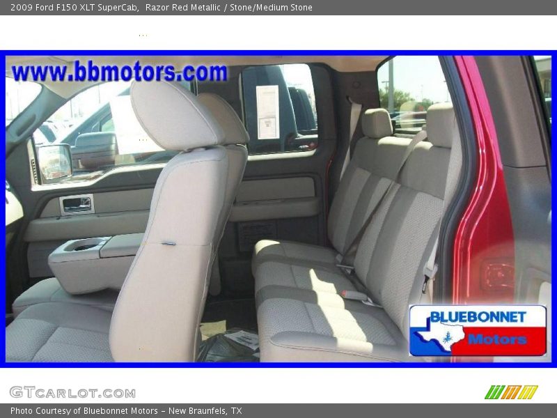 Razor Red Metallic / Stone/Medium Stone 2009 Ford F150 XLT SuperCab
