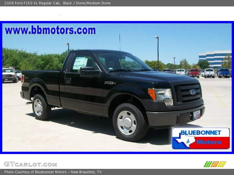 Black / Stone/Medium Stone 2009 Ford F150 XL Regular Cab