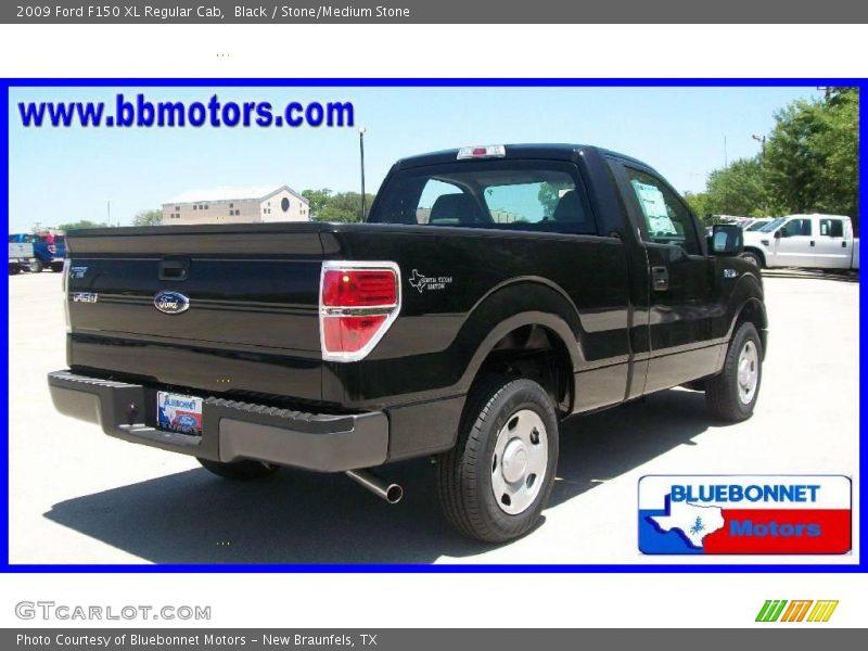 Black / Stone/Medium Stone 2009 Ford F150 XL Regular Cab