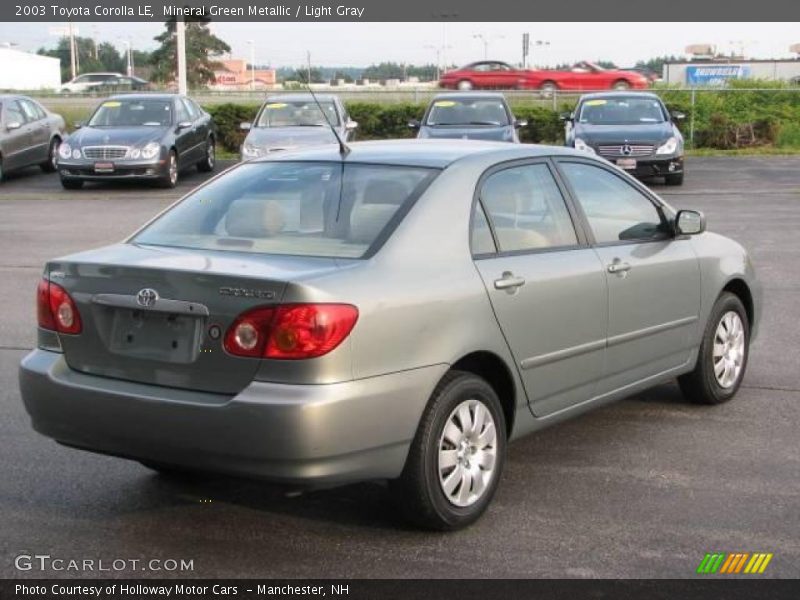 Mineral Green Metallic / Light Gray 2003 Toyota Corolla LE