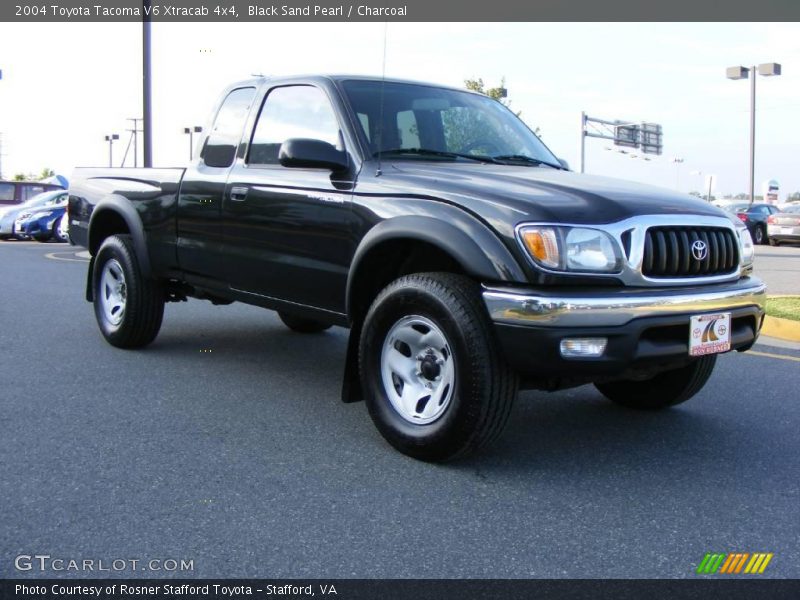 Black Sand Pearl / Charcoal 2004 Toyota Tacoma V6 Xtracab 4x4