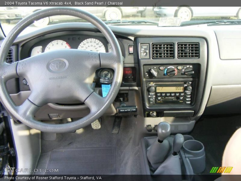 Black Sand Pearl / Charcoal 2004 Toyota Tacoma V6 Xtracab 4x4