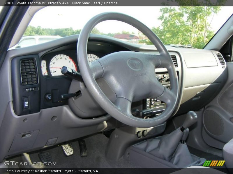 Black Sand Pearl / Charcoal 2004 Toyota Tacoma V6 Xtracab 4x4