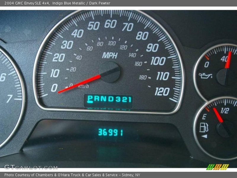 Indigo Blue Metallic / Dark Pewter 2004 GMC Envoy SLE 4x4