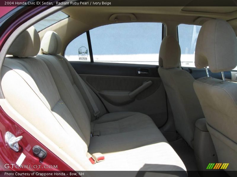 Radiant Ruby Pearl / Ivory Beige 2004 Honda Civic EX Sedan