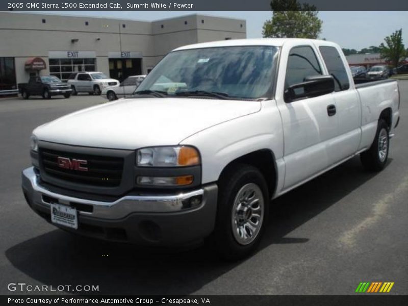 Summit White / Pewter 2005 GMC Sierra 1500 Extended Cab