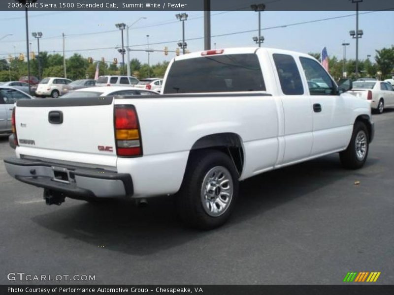 Summit White / Pewter 2005 GMC Sierra 1500 Extended Cab