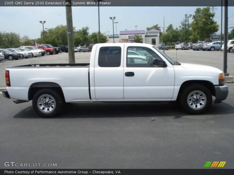 Summit White / Pewter 2005 GMC Sierra 1500 Extended Cab