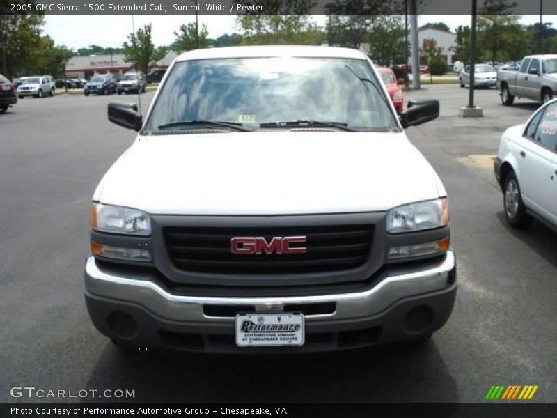 Summit White / Pewter 2005 GMC Sierra 1500 Extended Cab