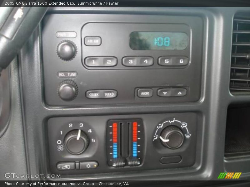 Summit White / Pewter 2005 GMC Sierra 1500 Extended Cab