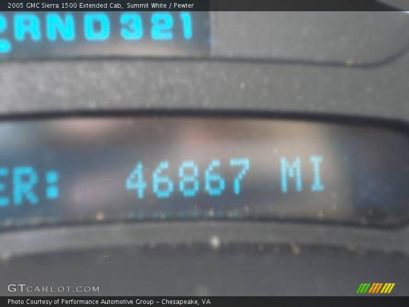 Summit White / Pewter 2005 GMC Sierra 1500 Extended Cab