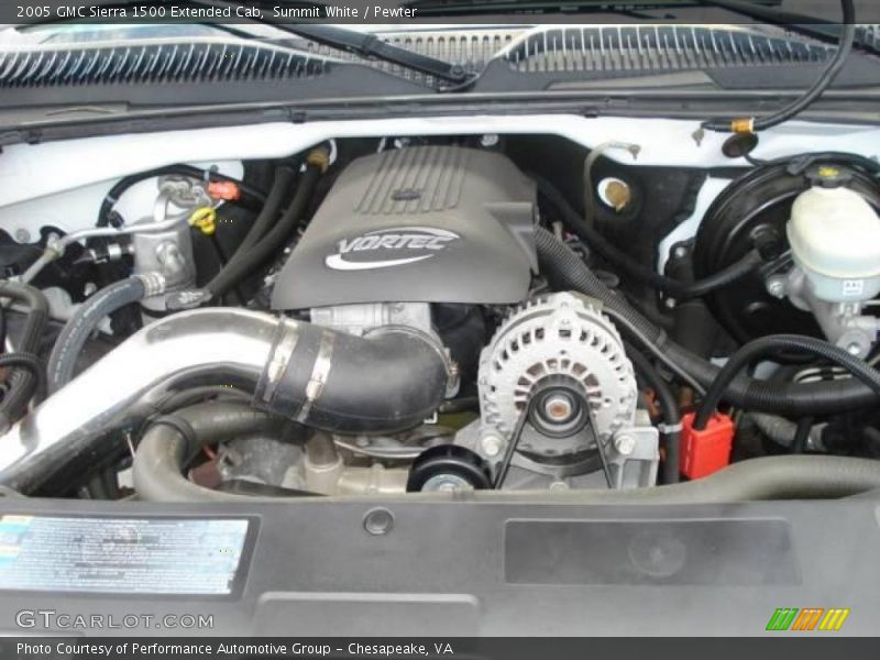 Summit White / Pewter 2005 GMC Sierra 1500 Extended Cab