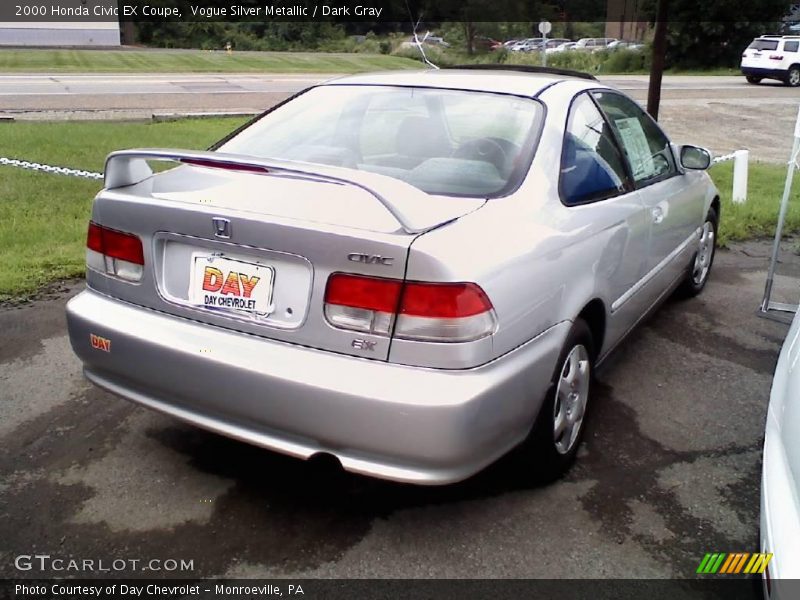 Vogue Silver Metallic / Dark Gray 2000 Honda Civic EX Coupe