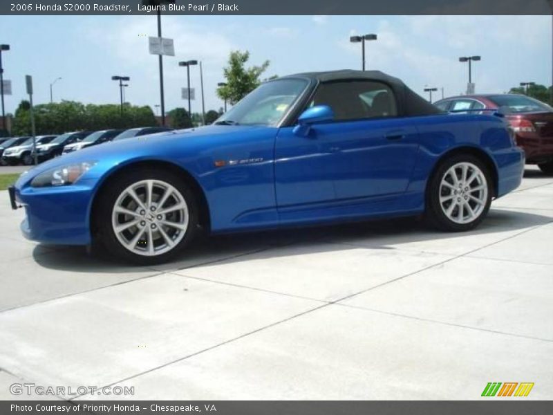 Laguna Blue Pearl / Black 2006 Honda S2000 Roadster