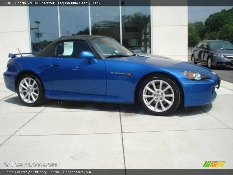 Laguna Blue Pearl / Black 2006 Honda S2000 Roadster