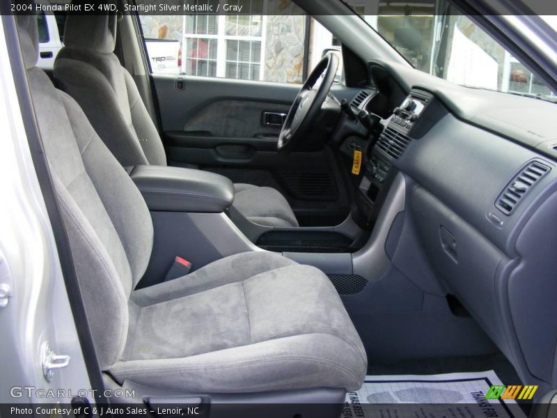 Starlight Silver Metallic / Gray 2004 Honda Pilot EX 4WD