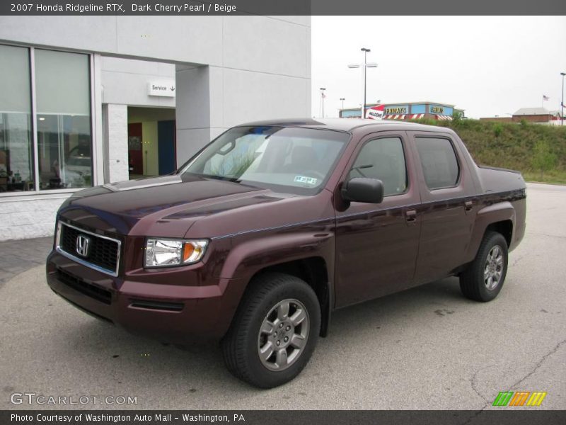 Dark Cherry Pearl / Beige 2007 Honda Ridgeline RTX