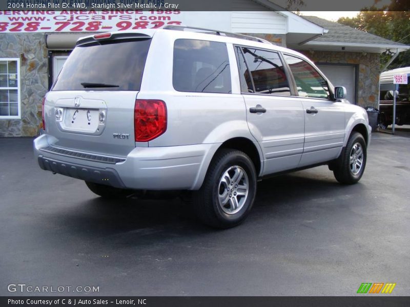 Starlight Silver Metallic / Gray 2004 Honda Pilot EX 4WD