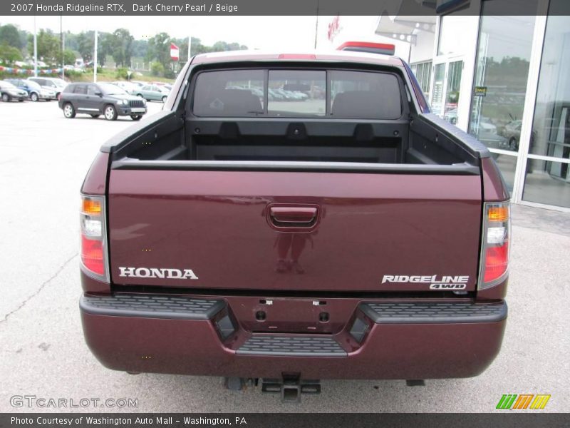 Dark Cherry Pearl / Beige 2007 Honda Ridgeline RTX