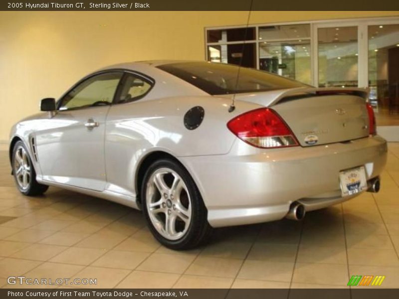 Sterling Silver / Black 2005 Hyundai Tiburon GT