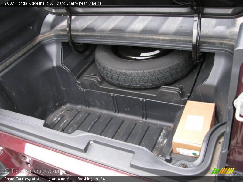 Dark Cherry Pearl / Beige 2007 Honda Ridgeline RTX