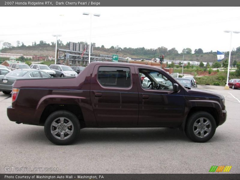 Dark Cherry Pearl / Beige 2007 Honda Ridgeline RTX