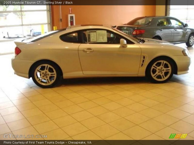 Sterling Silver / Black 2005 Hyundai Tiburon GT