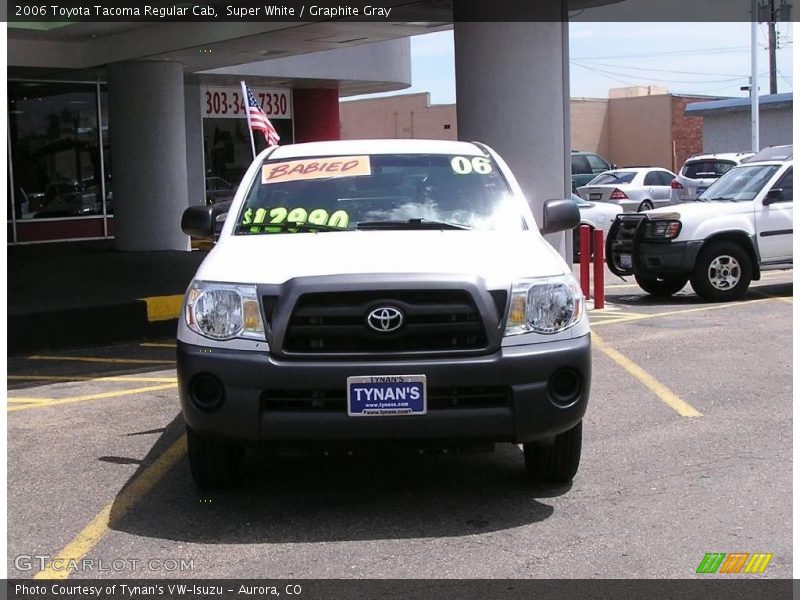 Super White / Graphite Gray 2006 Toyota Tacoma Regular Cab