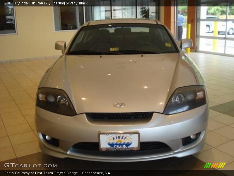Sterling Silver / Black 2005 Hyundai Tiburon GT