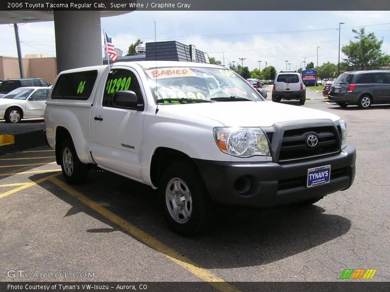 Super White / Graphite Gray 2006 Toyota Tacoma Regular Cab