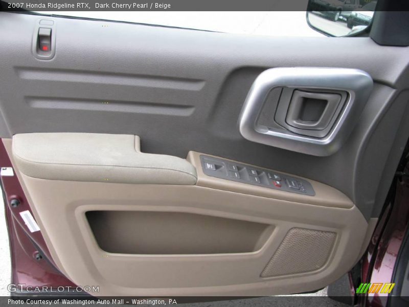 Dark Cherry Pearl / Beige 2007 Honda Ridgeline RTX