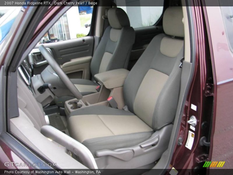 Dark Cherry Pearl / Beige 2007 Honda Ridgeline RTX