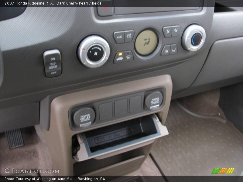 Dark Cherry Pearl / Beige 2007 Honda Ridgeline RTX