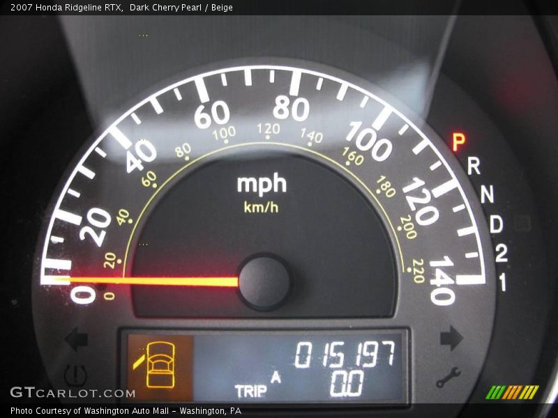 Dark Cherry Pearl / Beige 2007 Honda Ridgeline RTX