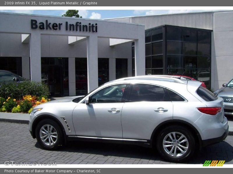 Liquid Platinum Metallic / Graphite 2009 Infiniti FX 35