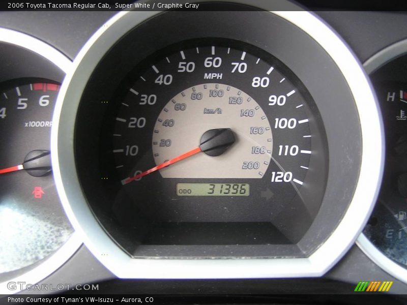 Super White / Graphite Gray 2006 Toyota Tacoma Regular Cab
